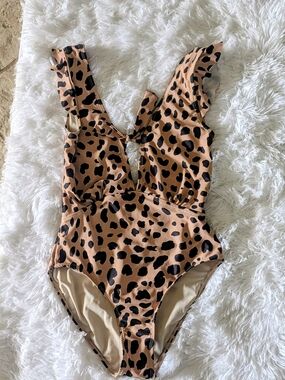 Chico's Ribbed One-Piece Swimsuit - Nude